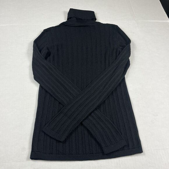 Missoni Turtleneck Knit Sweater Long Sleeve Black Sleek Luxe Pullover Size 4/6 - Picture 10 of 11